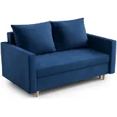 AX Living Sofa Modern Shurton 155 cm Blau 2-Sitzer mit Schlaffunktion