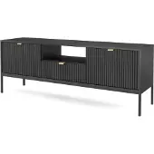 AX Living Lowboard TV Eternas 154 cm modernes Design, Schwarz