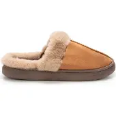 Permani Herren Hausschuhe Gefüttert Slippers Isoliert Schlappen Dijere Braun Gr.46/47