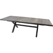 In And OutdoorMatch Ausziehtisch - Kreuzbein - 204/264x102cm - Aluminium