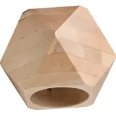 Sollux Wandleuchte WOODY Naturholz 1xG9 8W Holz 12x14x12cm