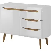 MINIO go for it MINIO Kommode BODO White / Rivera Eiche
