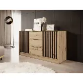 Minio Kommode NELLY 3D Artisan Eiche / Schwarz