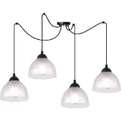 Light11 HOME Venice Spider Hängelampe 4 Flache Milchlampen E27