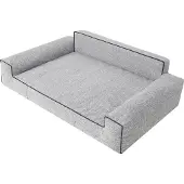 Stanislaw Jurga Hundebett "Glamour" -80x55cm- elegantes Sofa-Kissen für Hunde, weich & waschbar
