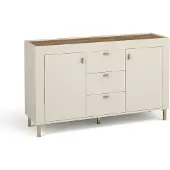 Minio , Kommode "ASSO 6", 137 cm, Kashmire Farbe / Whisky Eiche