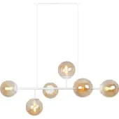 Light11 HOME Siena Weisse Deckenleuchte 6Pl Honig E14 Lange Arme