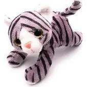 Onwomania Plüschtier Stofftier Kuscheltier Kater Samtpfote Katze Länge 18 cm Mehrfarbig