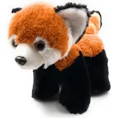 Onwomania Plüschtier Stofftier Kuscheltier Katzenbären Raubtier Roter Panda Länge 26 cm Braun