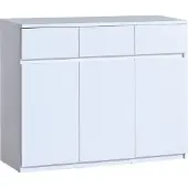 Minio , Kommode "ARCCA 6", dreitürig, drei Schubladen, Weiße Farbe