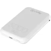 Celly MAGPB5000EVOWH, 5000 mAh, Kabelloses Aufladen, Weiß
