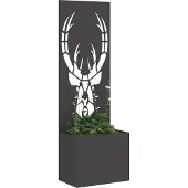Syfax Garten Sichtschutz-Leinwand Tiermuster Schwarz 50 x 32 x 150 cm