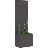 Syfax Garten Sichtschutz-Leinwand Schwarz 50 x 32 x 150 cm