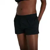 Speedo Badeshorts "Womens Essential Watershort", Damen, Gr. 40, N-Gr, schwarz, Obermaterial: 100% Polyamid, Badehosen Badeshorts, mit Gesäßtasche mit Klettverschluss, mit elastischem Bund