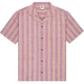 Quiksilver Kurzarmhemd "Sunset Song", Herren, Gr. XL, burnt russet stripes sunset, Obermaterial: 55% Baumwolle, 45% Hanf., Hemden Kurzarmhemd