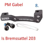 Shimano Bremsscheiben Adapter 203 S/P PM-IS VR203 Nr. 8