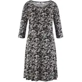 Anna Aura Jersey-Kleid 3/4-Arm schwarz