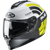 HJC C70 CURVES Integralhelm weiss-grau-gelb MC4HSF XXL