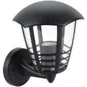 Rabalux 8618 Außenwandleuchte Marseille, E27, schwarz, Standard, IP44, 23cm
