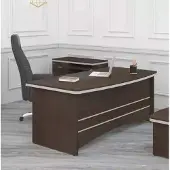 AEA Brauner Schreibtisch Büro Möbel Designer Cheftisch Arbeitszimmer Tisch