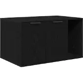 Syfax Katzentoilettengehäuse Schwarze Eiche 80 x 50 x 45 cm Holzwerkstoff