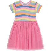 DANAMADE Sommerkleid "Dresses DCELINE", Mädchen, Gr. 110, multicolor, Oberteil: 90% Baumwolle, 10% Polyester; Rock: 100% Polyester; Futter: 100%Baumwolle, Kleider Sommerkleid