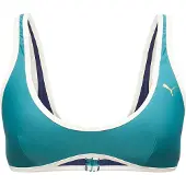 Puma Crop-Bikini-Top mit Kontrastnähten