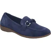 Josef seibel Ballerina "Fenja 34, indigo", Damen, Gr. 38, blau (indigo), Obermaterial: 100% Rindsleder Leather cow., Schuhe Ballerina