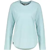 Alife & Kickin Langarmshirt , Damen, Gr. M, blau (ice), 100% Baumwolle (Bio), Rundhals, Shirts Langarmshirt