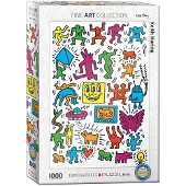 Eurographics Keith Haring Collage. 1000 Teile