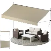 Sol Royal SolVision BM3 Klemmmarkise, 300x180cm, Beige, Sonnenschutz, Handkurbel