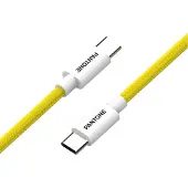 Celly USB-C-auf-USB-C-Kabel PT-CTC002-5Y, 1,5 m, 60 W, gelb - Smartphone-kompatibel
