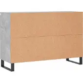 Syfax Sideboard Betongrau 101,5x35x70 cm Holzwerkstoff
