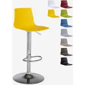 GRAND SOLEIL Höhenverstellbarer matter Designhocker Imola Matt Küchenbar - Gelb