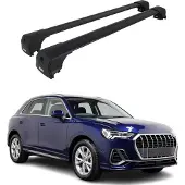 Omtec 1125916B Dachreling Dachträger Aluminium 75 kg Max für AUDI Q3 (F3B)