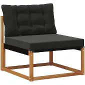 vidaXL Outdoor Mittelsofa Massivholz Akazie Natur