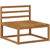vidaXL Outdoor Mittelsofa Natur 79 x 83 x 73 cm