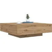 Syfax Couchtisch mit LED-Streifen Artisan-Eiche 100 x 100 x 31 cm