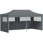 Syfax Partyzelt 291 x 580 x 315 cm Anthrazit Oxford-Stoff