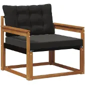 vidaXL Outdoor-Sofagarnitur Massives Akazienholz und Textilene Natur
