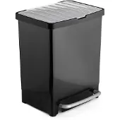 TATAY Recycling-mülleimer Mit Pedal Silber Silber One Size