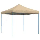 vidaXL Party-Zelt 292 x 292 x 315 cm Beige Oxford-Stoff