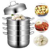 Happyment Dampfgarer – 5-lagiger Multisteamer für Gemüse, Couscous & mehr – Dampfer / Stoomkoker