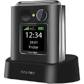 Beafon Fold 10 LTE, Klappgehäuse, Single SIM, 5,59 cm (2.2"), Bluetooth, 1350 mAh, Schwarz, Silber