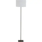 Searchlight Stehleuchte Chelsea, braun/weiß, Höhe 150 cm, Metall/Stoff