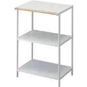 Yamazaki Küchenregal stehend weiß Metall Standregal 3 Ebenen 60x90x46cm "TOWER"