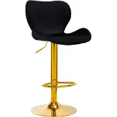 4rico Bar Hocker Qs-B15 Samt Schwarz