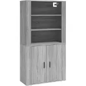 Syfax Highboard Grau Sonoma Holzwerkstoff