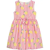 DANAMADE Kleid in Rosa/ Weiß/ Gelb - 146