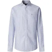 Hackett Ess Bengal Linen Langarmhemd